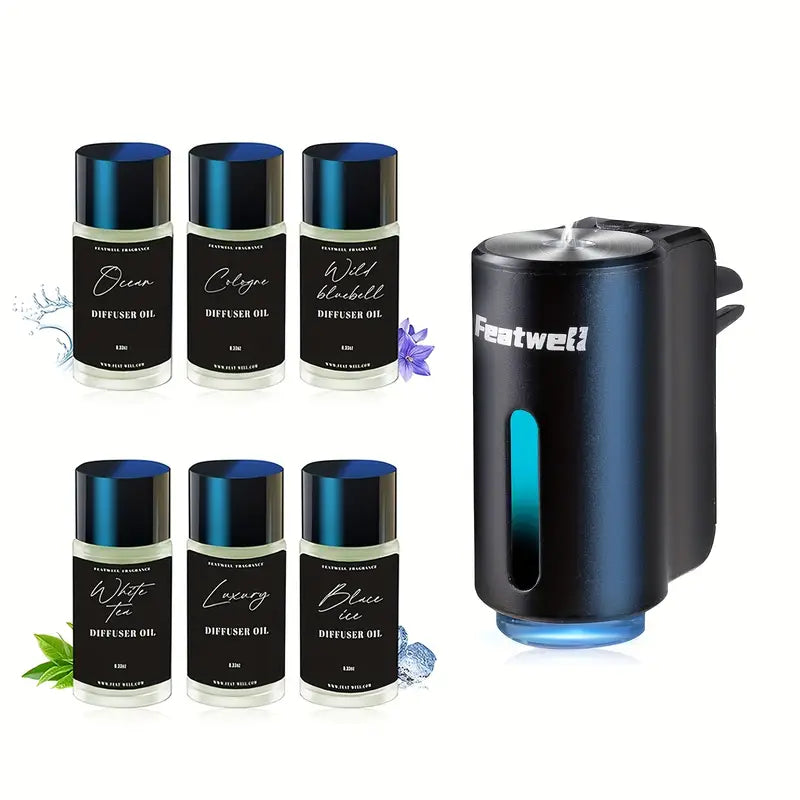 🚗✨ Diffusore Auto 6×10ml – Umidificatore & Aromaterapia 🌿💧