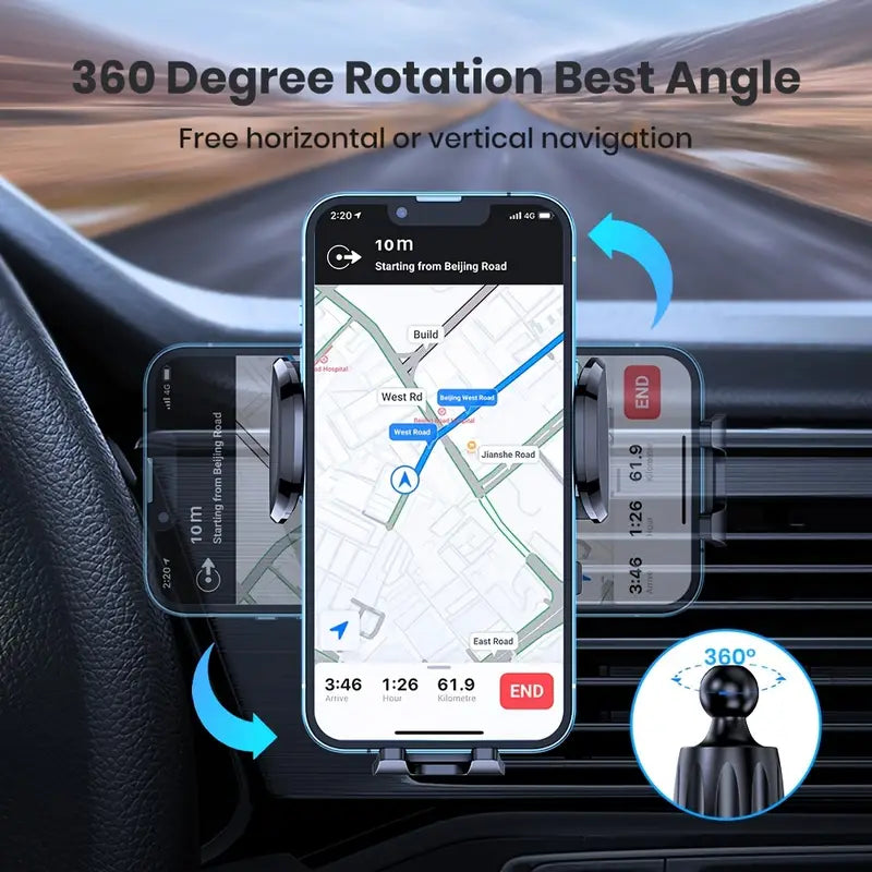 📱🚗 Supporto Smartphone da Auto – Bocchetta Aria 🌬️