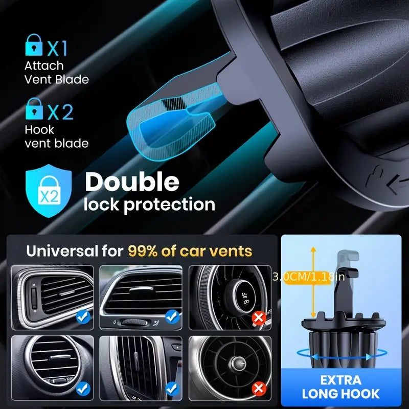 📱🚗 Supporto Smartphone da Auto – Bocchetta Aria 🌬️